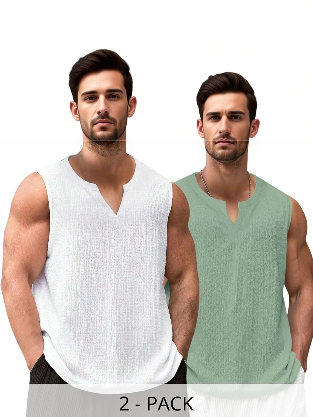 DISINVENT Pack of 2 Cotton Tank-picture-37