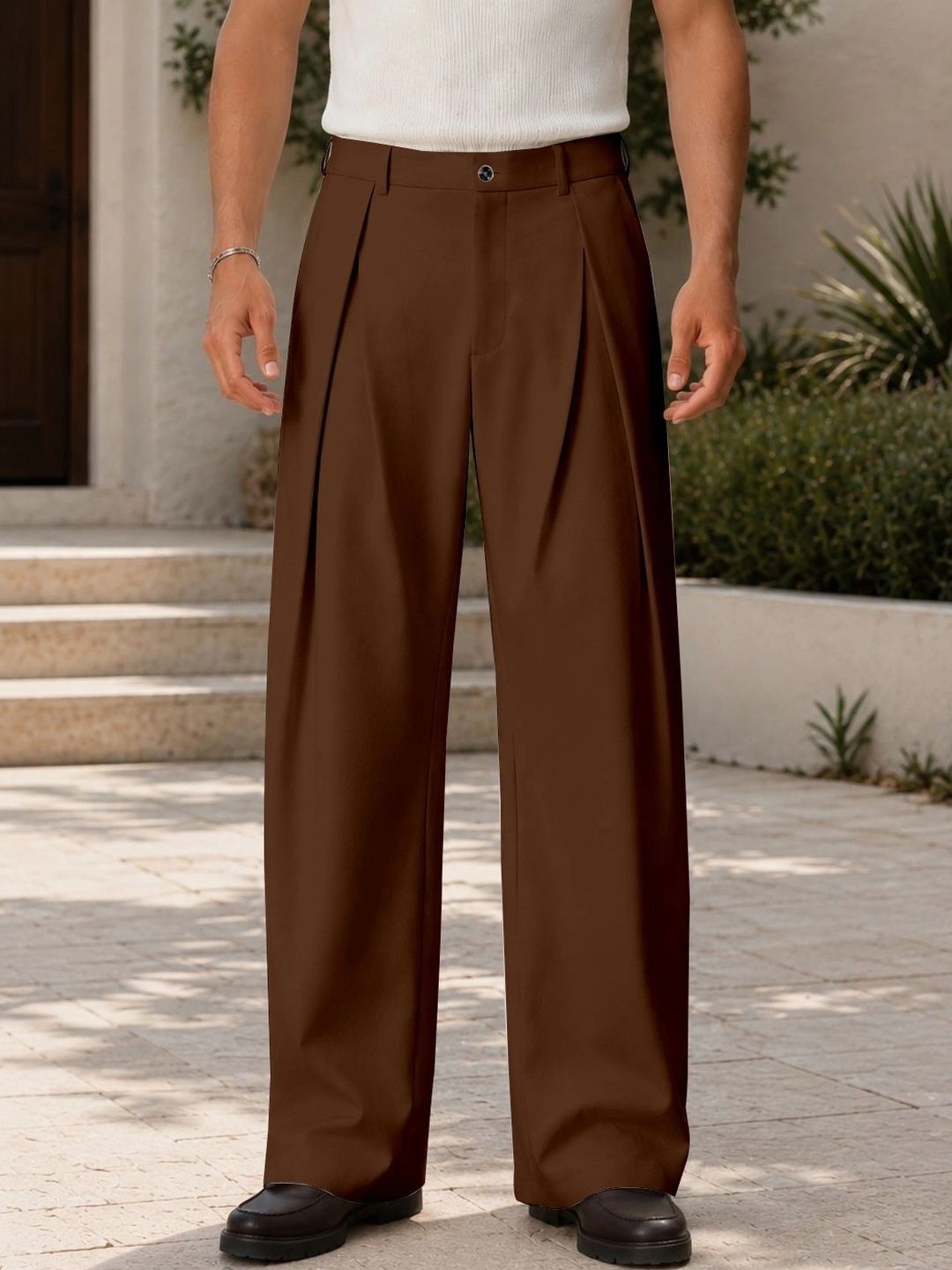 RAJOVATI Men High-Rise Easy Wash Trousers-picture-13