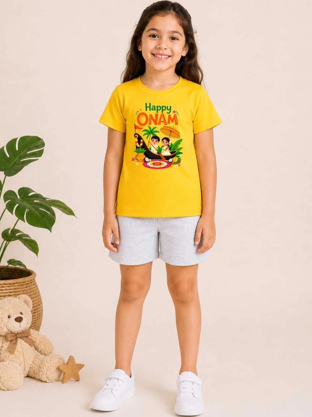 MALKIAT Girls Printed T-shirt with Shorts-picture-19