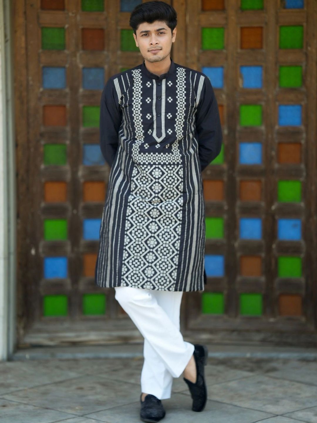 House Of Sanskruti Men Jacquard Kurta-picture-13