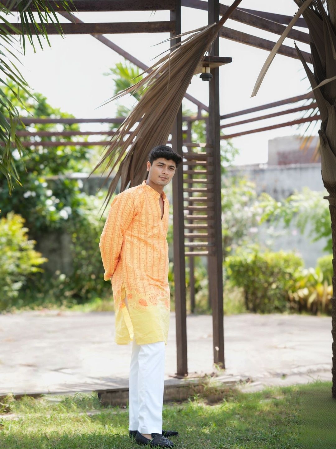House Of Sanskruti Men Ethnic Motifs Printed Jacquard Kurta-picture-20