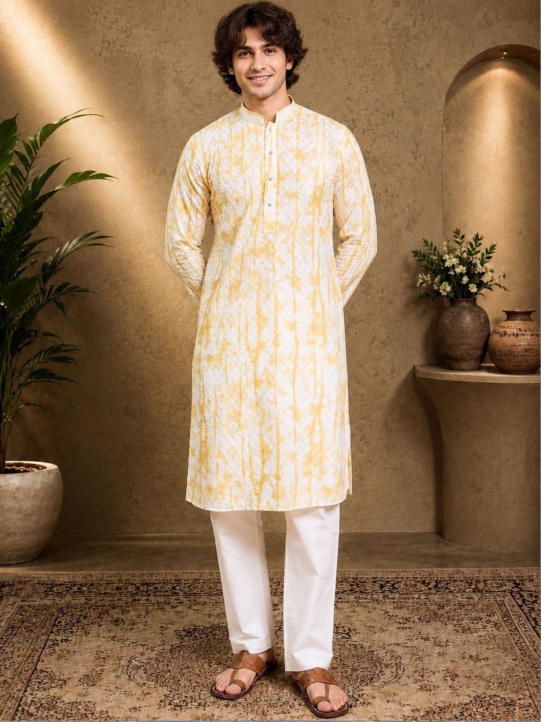 House of Pataudi Men Printed Kurta-picture-18