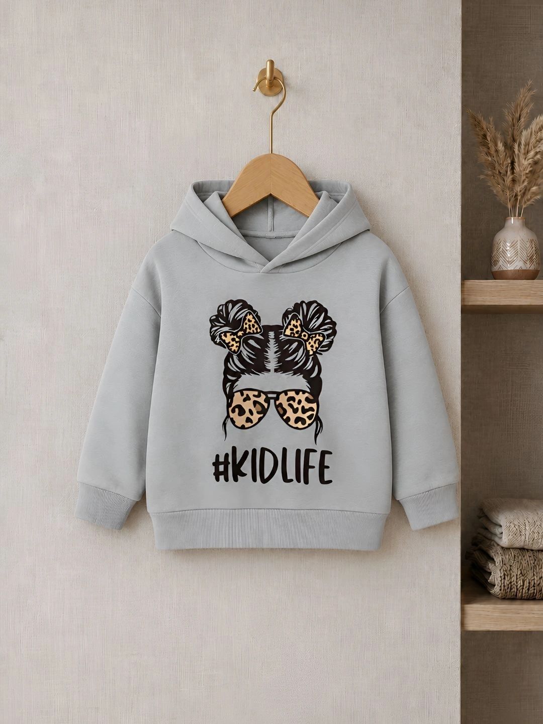 VP TEXX Girls Pack Of 2 Printed Hooded Sweatshirt-picture-57
