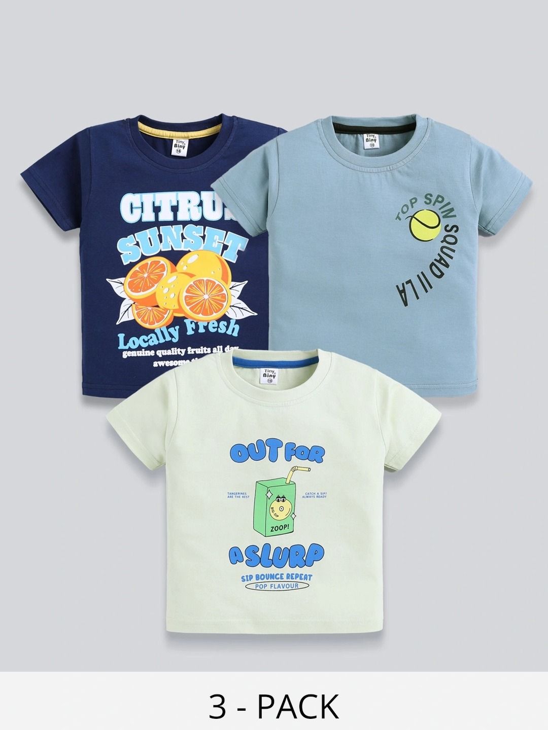 TINY BINY Boys 3 Printed T-shirt-picture-46