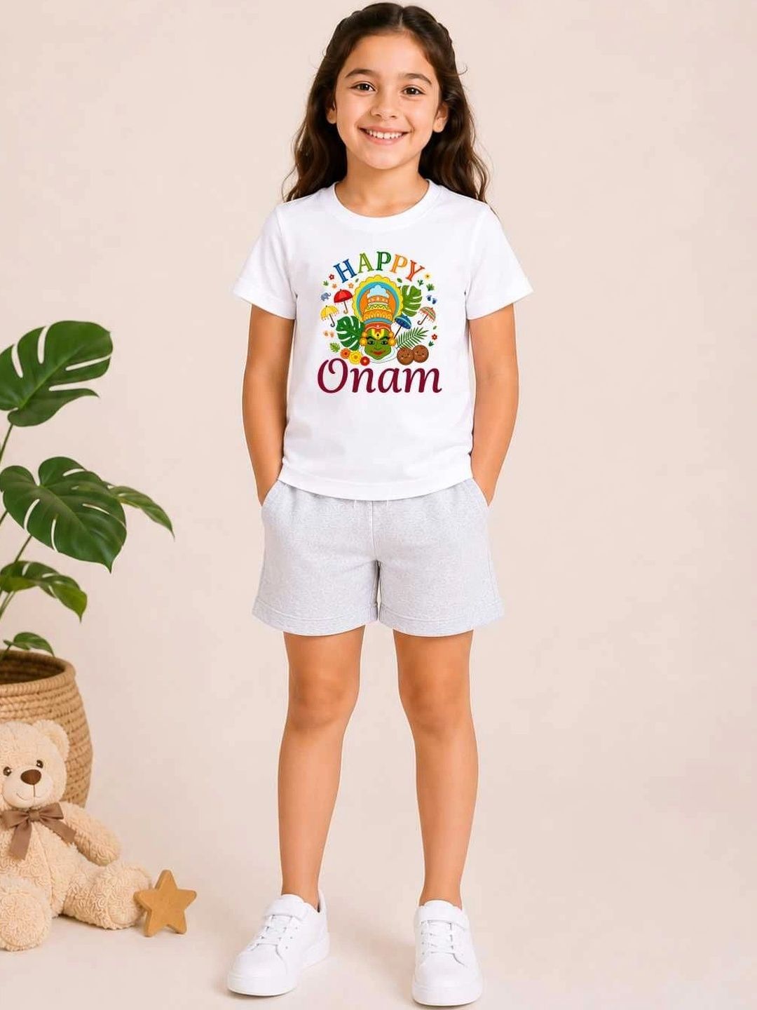 MALKIAT Girls Printed T-shirt with Shorts-picture-15