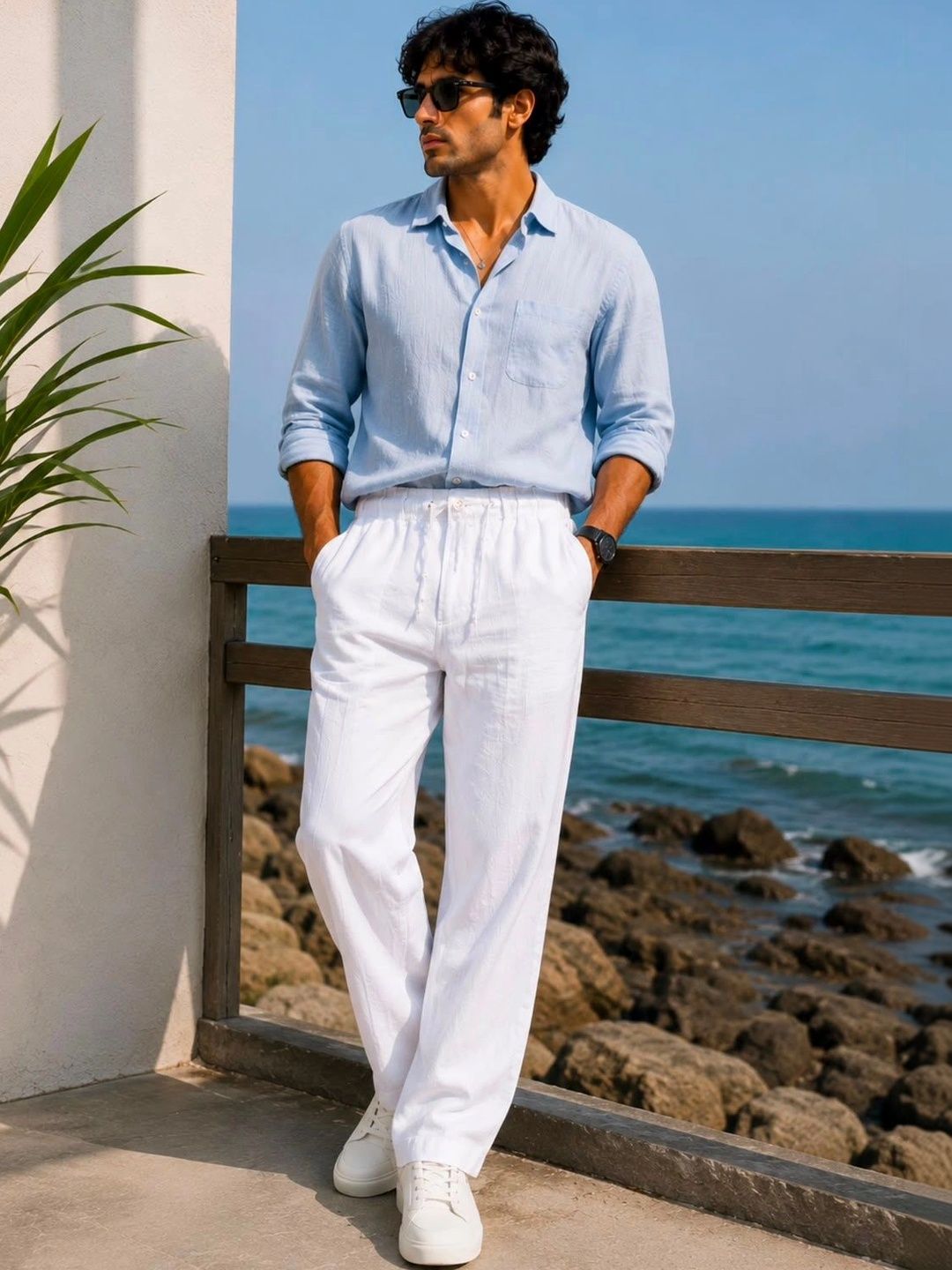 Tini Huggs Men Tailored Easy Wash Culottes Trousers-picture-14