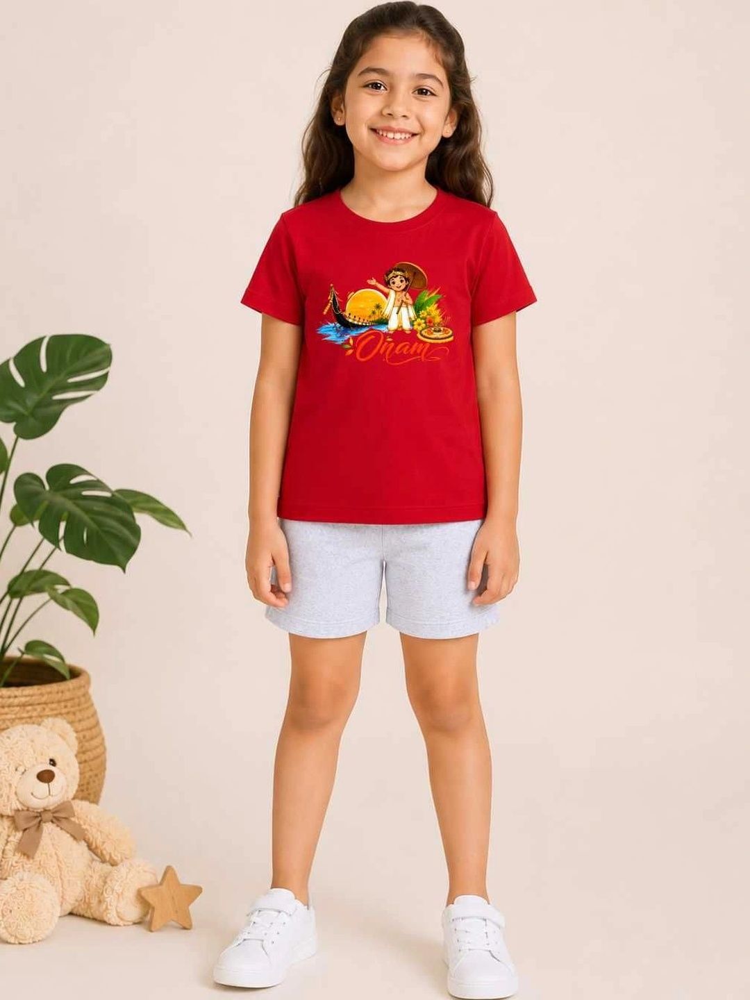 MALKIAT Girls Printed T-shirt with Shorts-picture-26