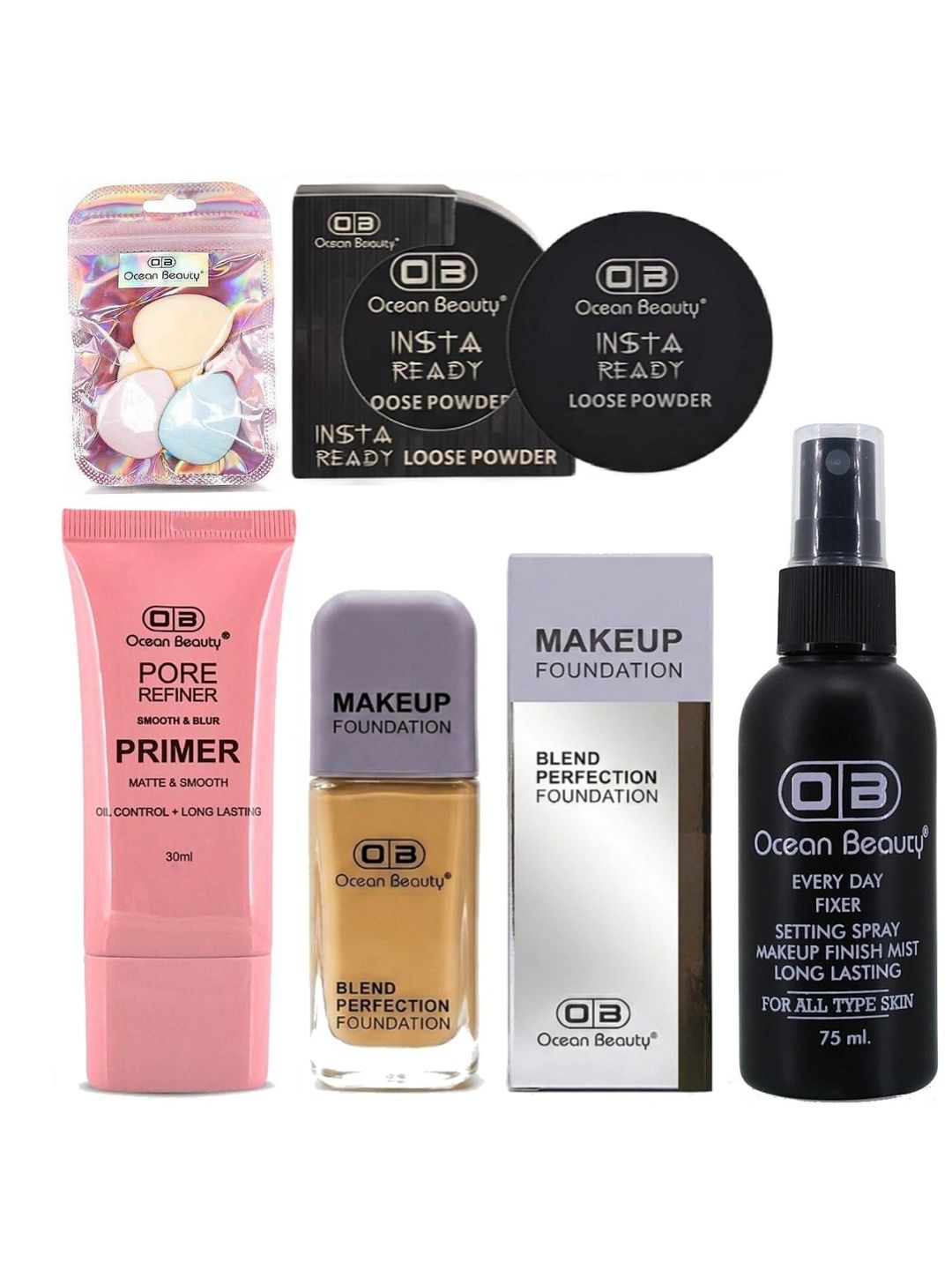 OB Ocean Beauty Set Of 5 Long Lasting Waterproof Makeup Combo-picture-36