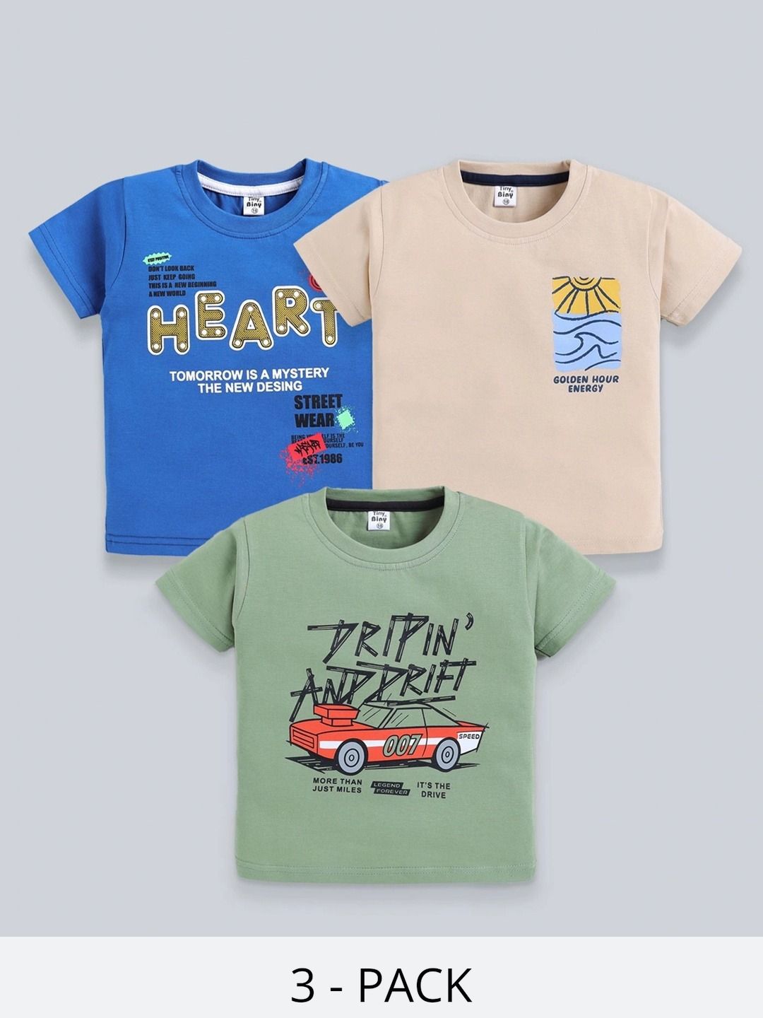 TINY BINY Boys 3 Printed T-shirt-picture-13
