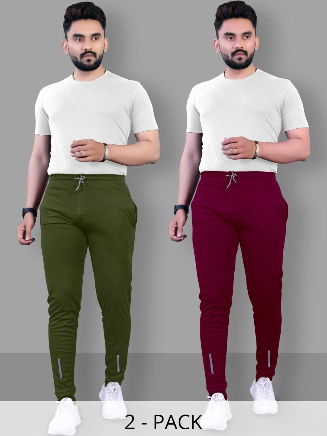 HERE&NOW Men Relaxed Straight Leg High-Rise Easy Wash Cargos Trousers-picture-18