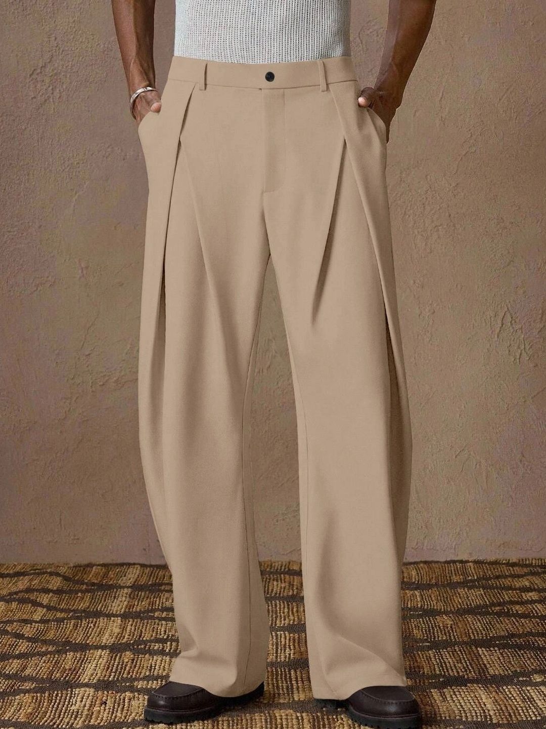 RAJOVATI Men Loose Fit High-Rise Easy Wash Trousers-picture-45
