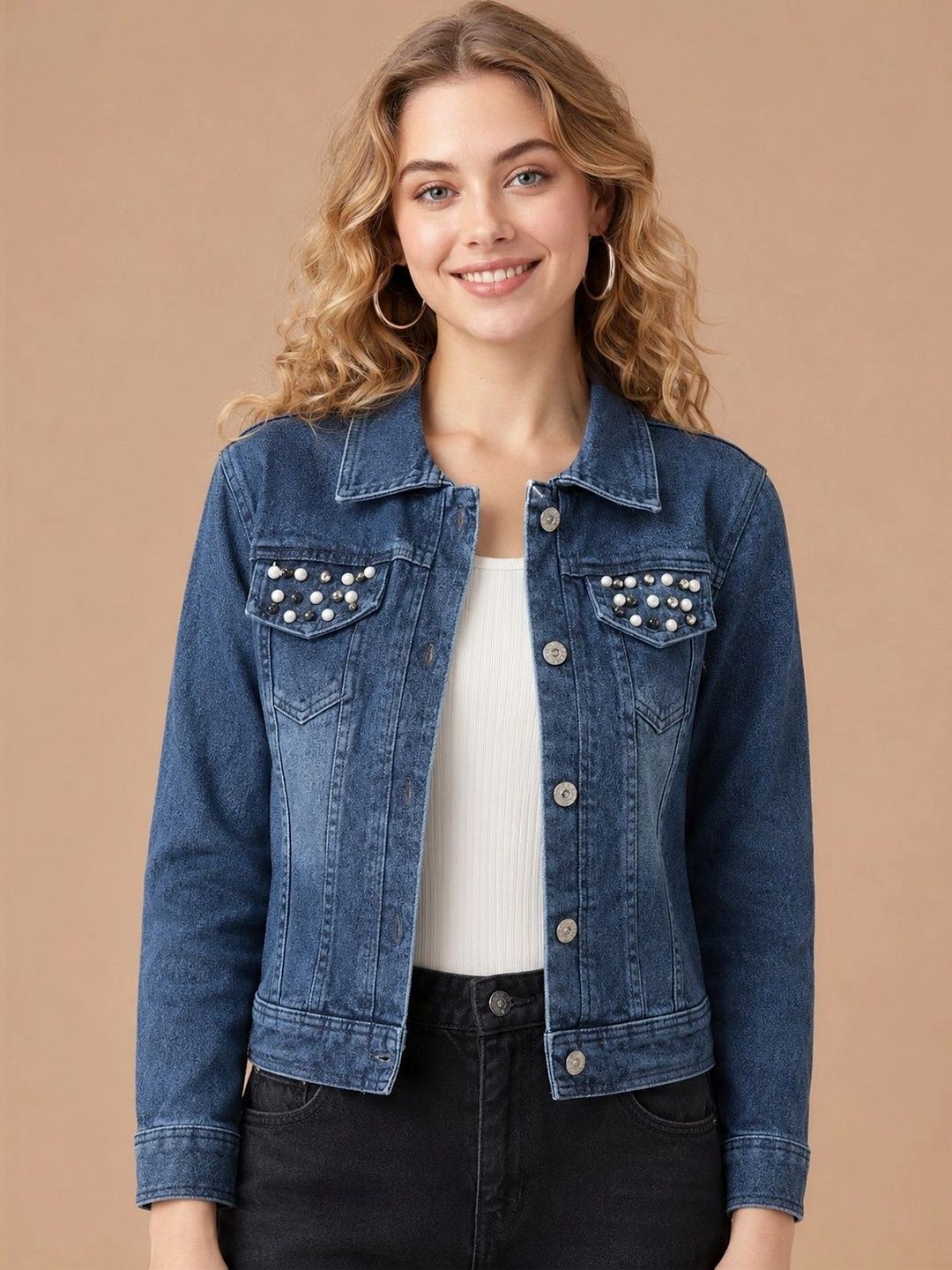 BAESD Women Denim Jacket-image-4