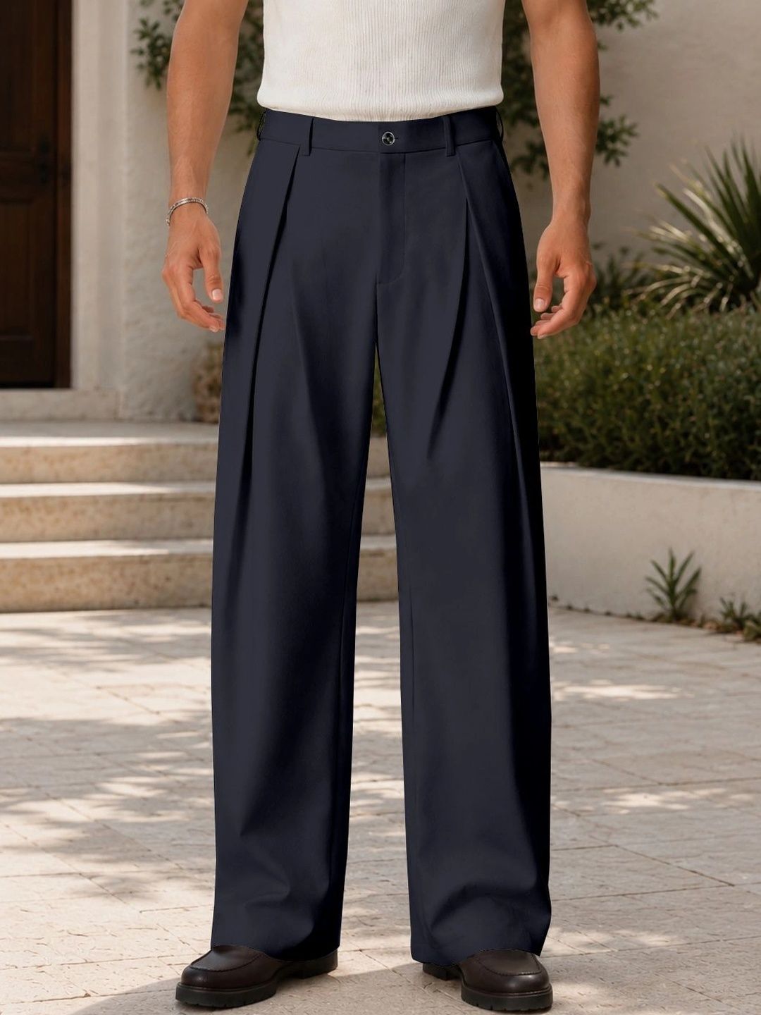 RAJOVATI Men Loose Fit High-Rise Easy Wash Trousers-picture-54
