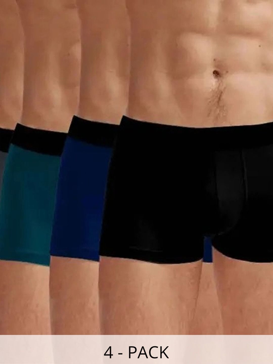 CAVENDERS Pack of 4 Microfiber Blend Solid Trunks-picture-27