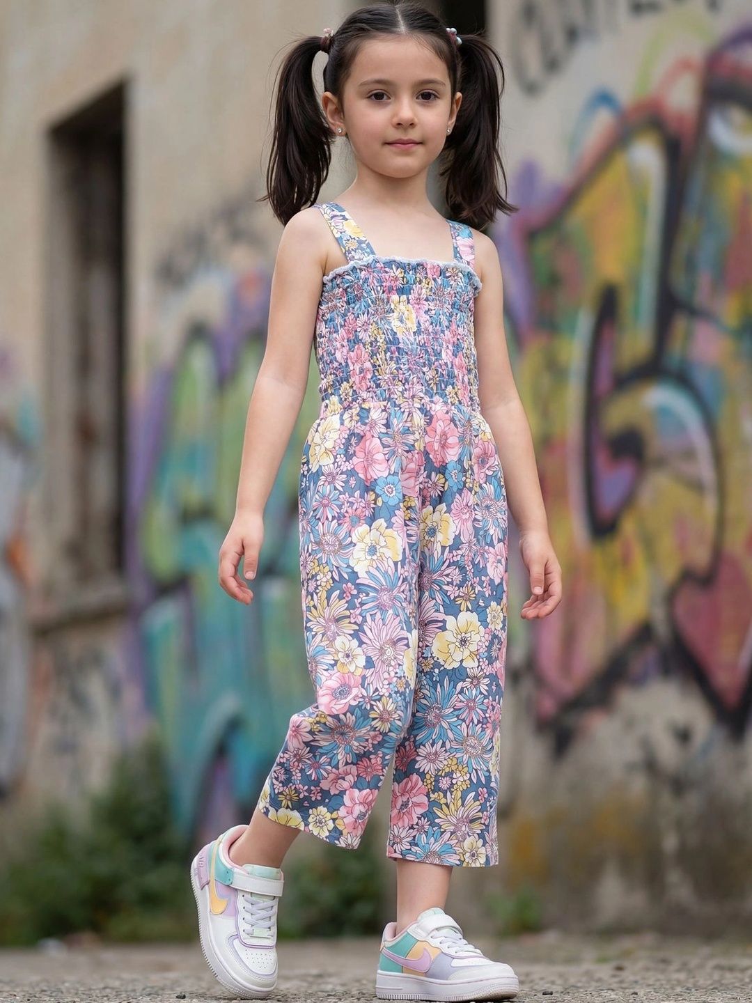 HELLCAT Girls Printed Capri Jumpsuit-picture-34