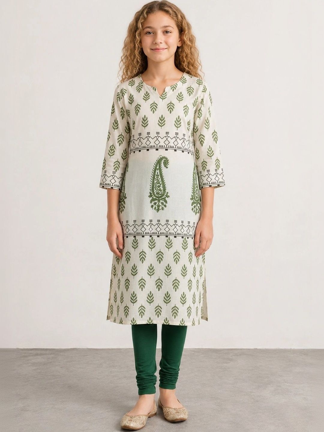 Muhuratam Girls Ethnic Motifs Printed Indie Prints Kurta-picture-22