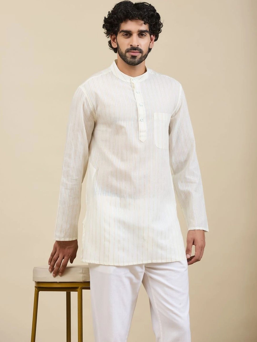 Fabindia Men Striped Kurta-picture-17