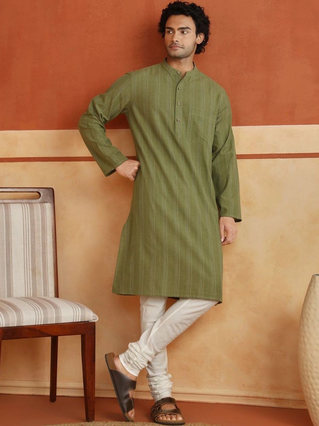 Fabindia Men Striped Kurta-picture-27