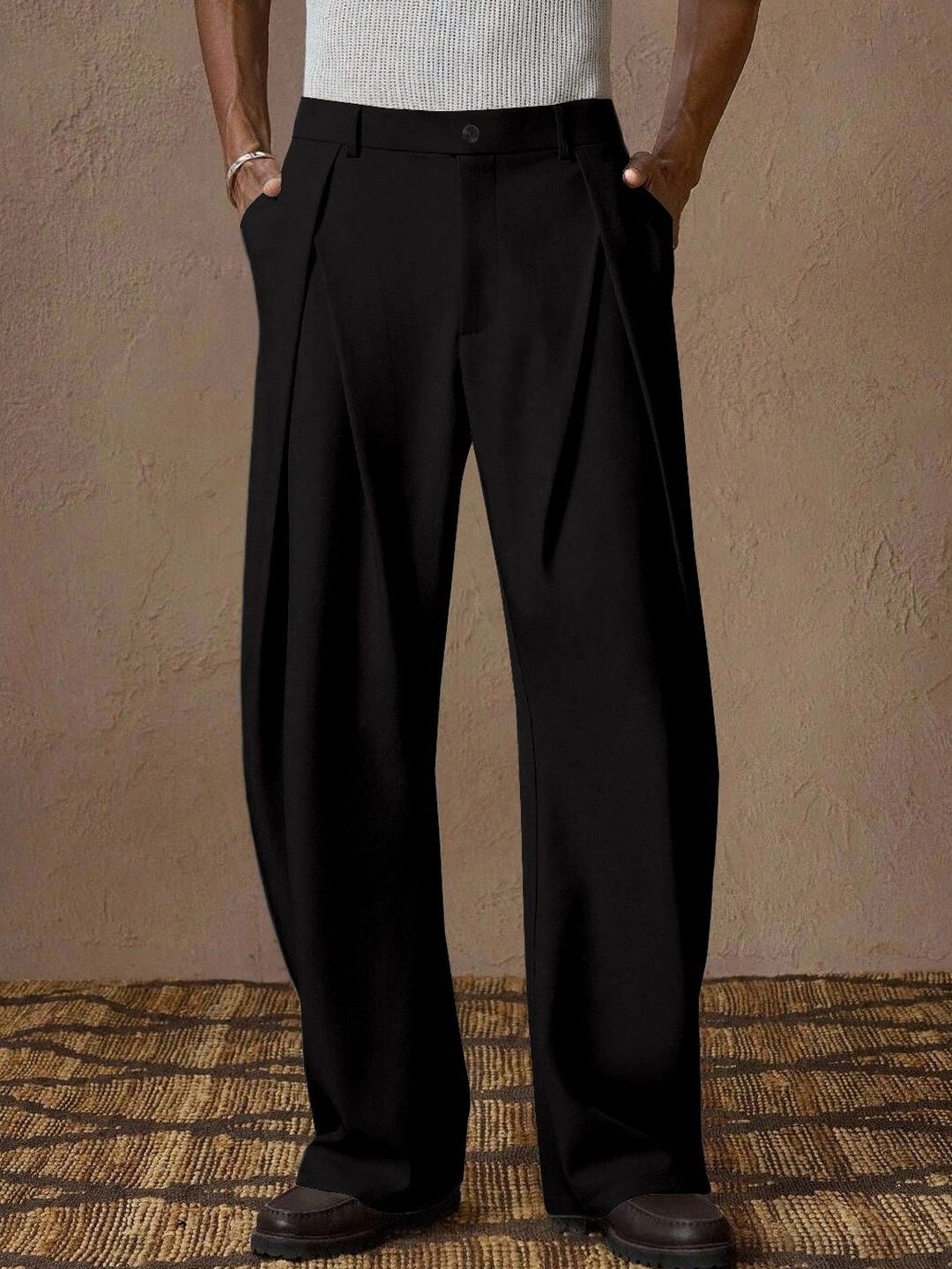 RAJOVATI Men Loose Fit High-Rise Easy Wash Trousers-picture-40