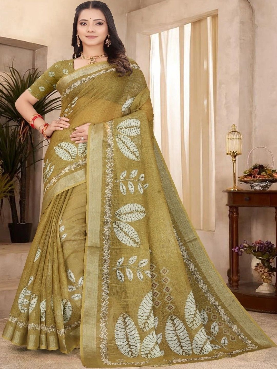 Moda Rapido Tie and Dye Silk Cotton Kanjeevaram Saree-image-35