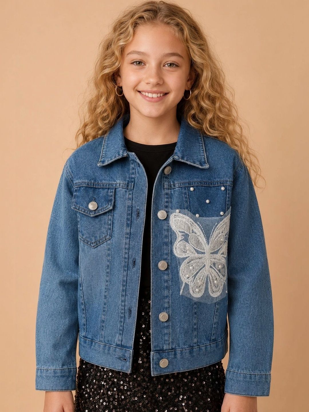 BAESD Girls Denim Jacket with Embroidered-picture-19