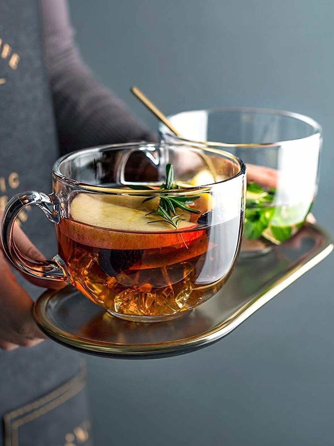 KELVEE Transparent Solid Glass Transparent Mugs Set of Cups and Mugs-image-17