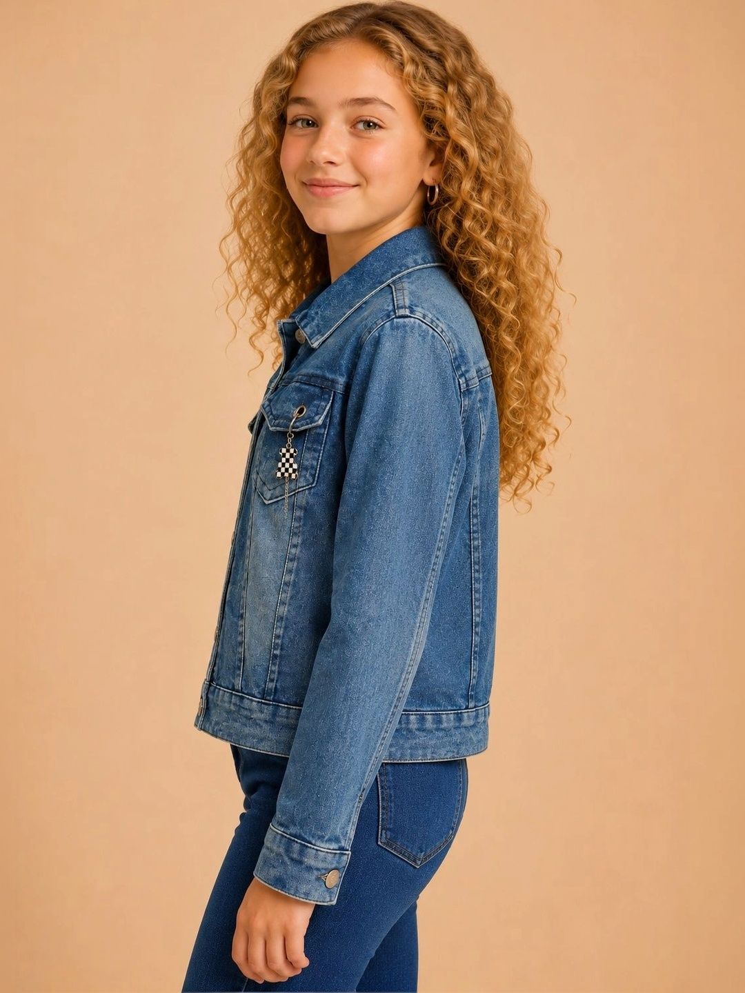 BAESD Girls Washed Denim Jacket-image-37
