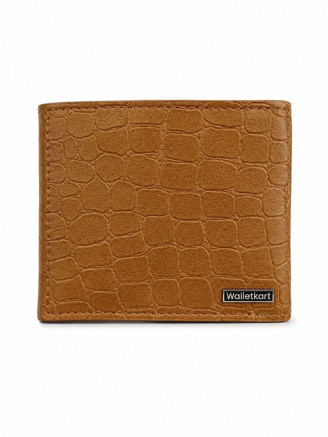 WALLETKART Men Animal Textured Leather Two Fold Wallet-image-1