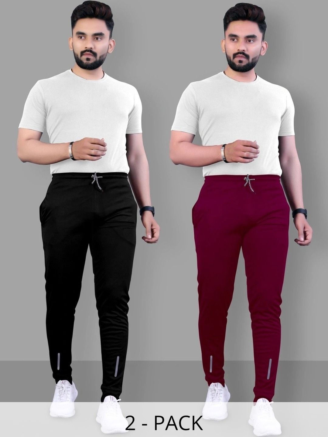 HERE&NOW Men Relaxed Straight Leg High-Rise Easy Wash Trousers-picture-46