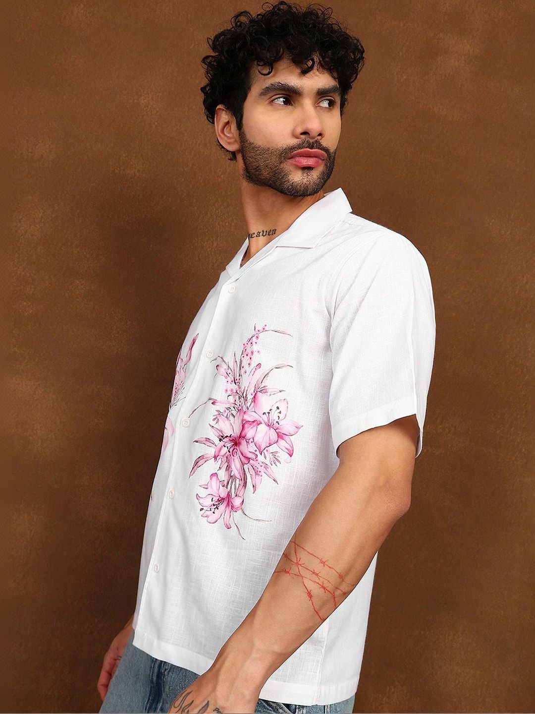 FABMADE Men Floral Printed Casual Shirt-picture-37
