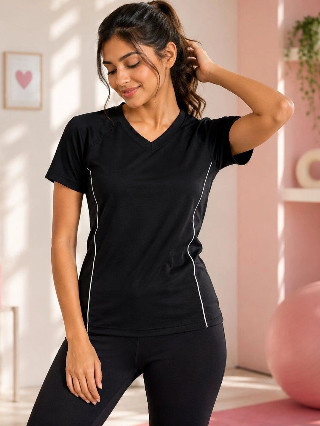 ZAVOOX Women V-Neck T-shirt-picture-20