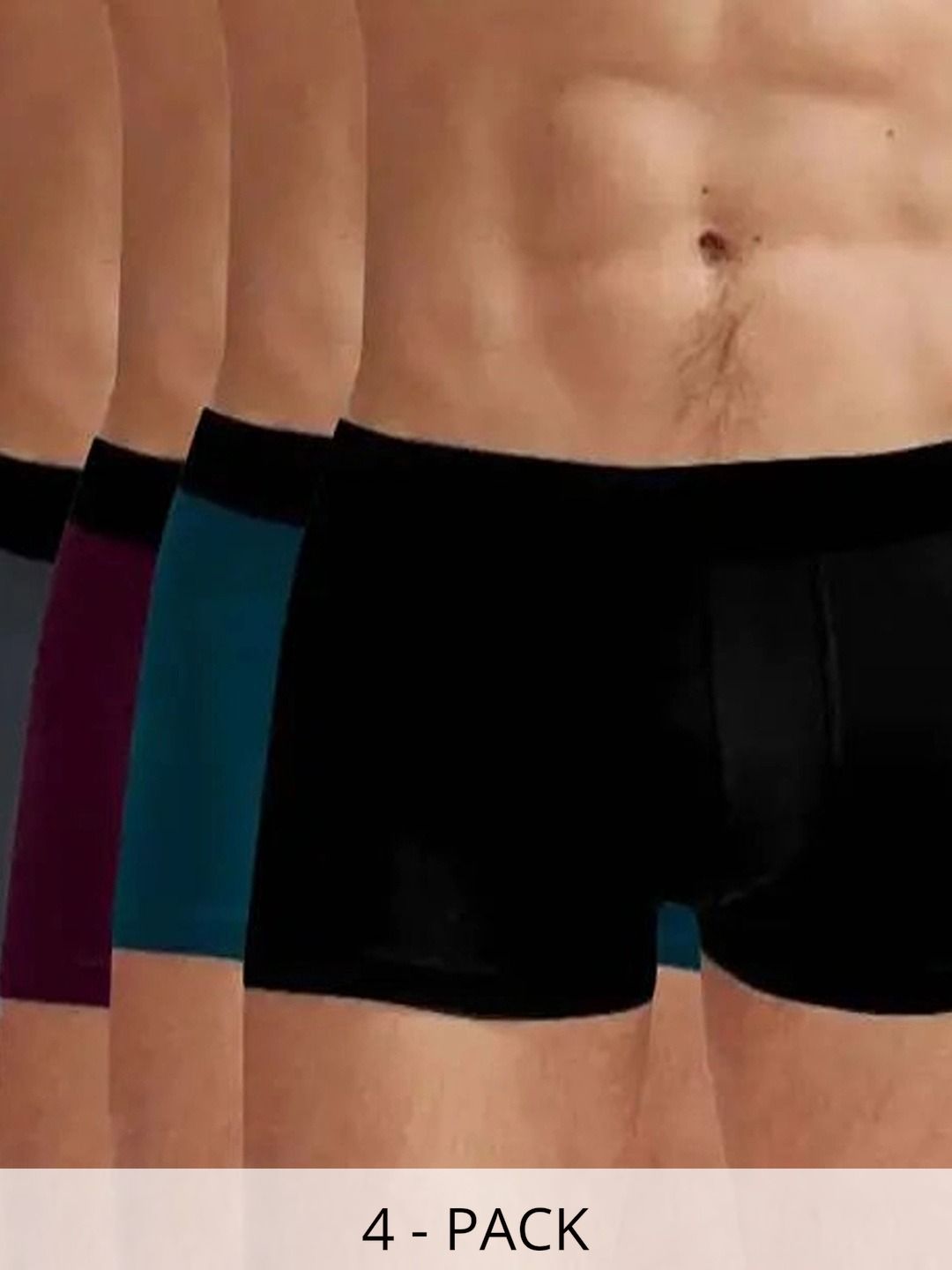 CAVENDERS Pack of 4 Microfiber Blend Solid Trunks-picture-22