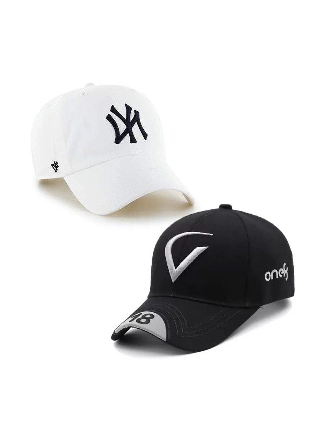 KLIZEN Men Pack of 2 Embroidered Cotton Baseball Caps-picture-20