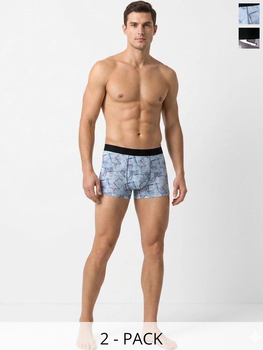 JISHVA Pack of 2 Printed Trunks-picture-40