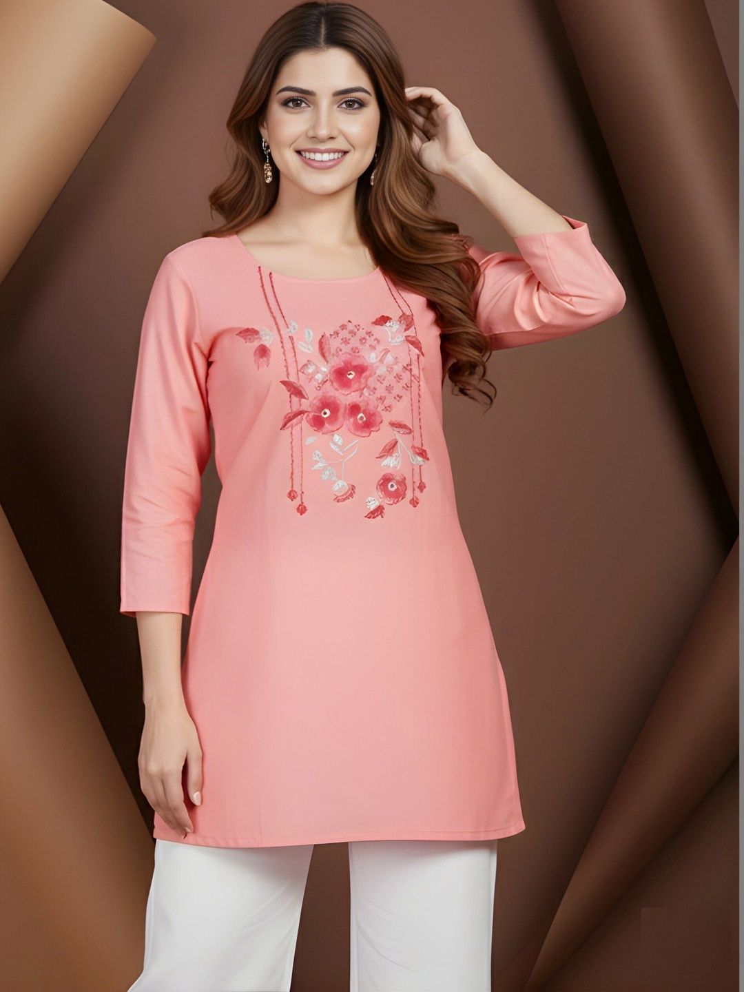 Mitera Floral Embroidered Top-picture-18