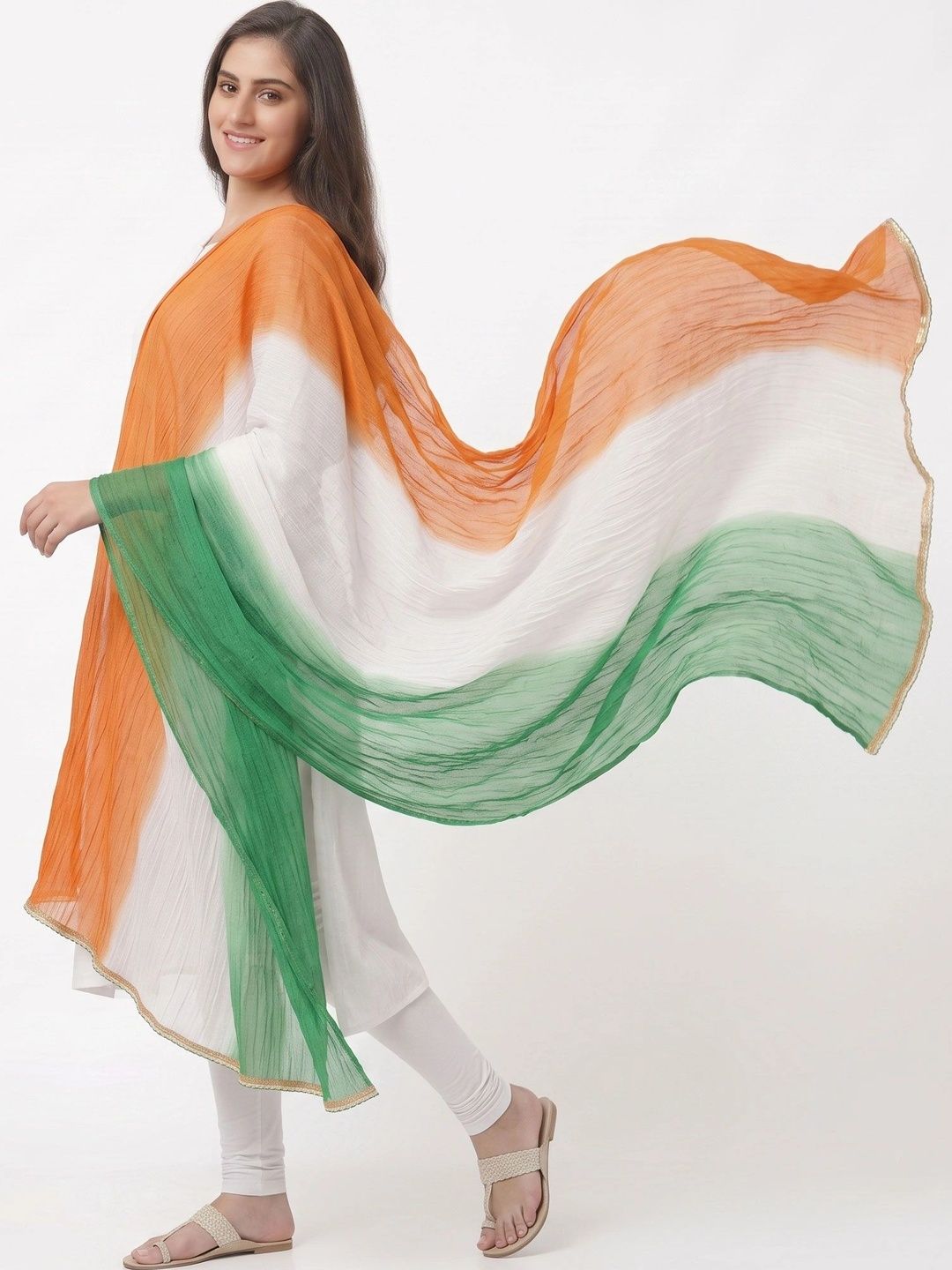 SHOPPY VILLA Colourblocked Dupatta-image-47
