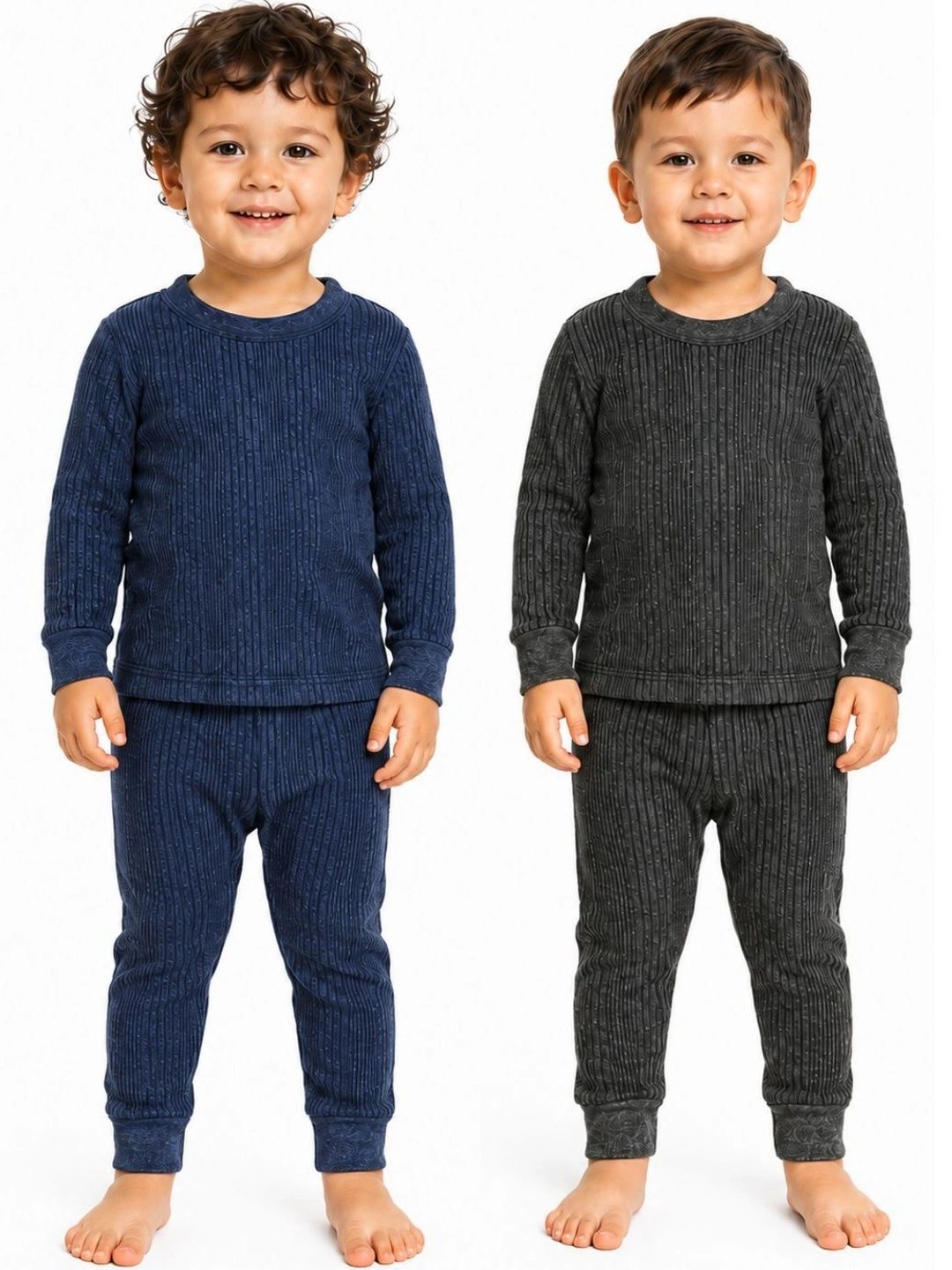 DA ANUSHI Set of 2 Cotton Round Neck Thermal Set-picture-50