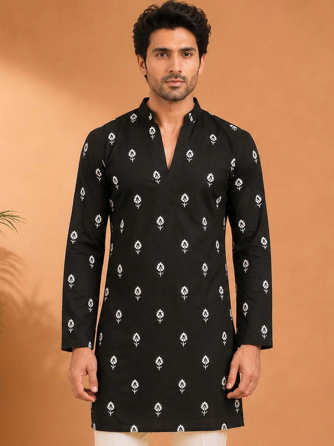 VASTRAMAY Men Embroidered Thread Work Kurta-picture-25