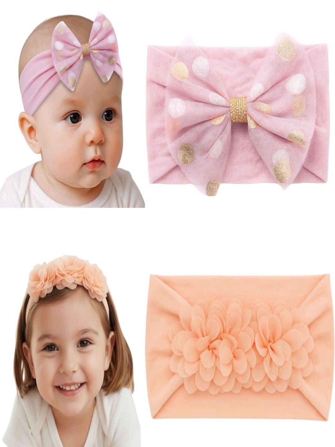 ANNA CREATIONS Girls Set of 2 Embellished Hairband-picture-11