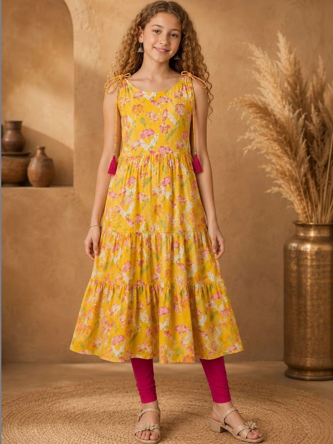 BAESD Girls Floral Printed Floral Kurta-picture-52