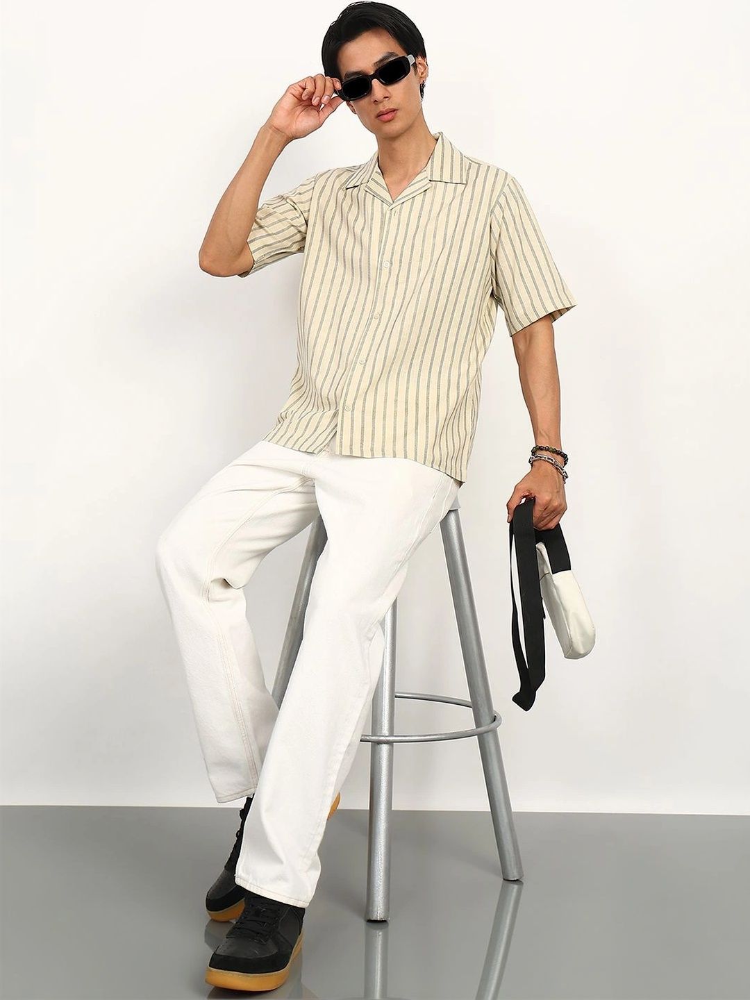 FABMADE Men Striped Casual Shirt-picture-10