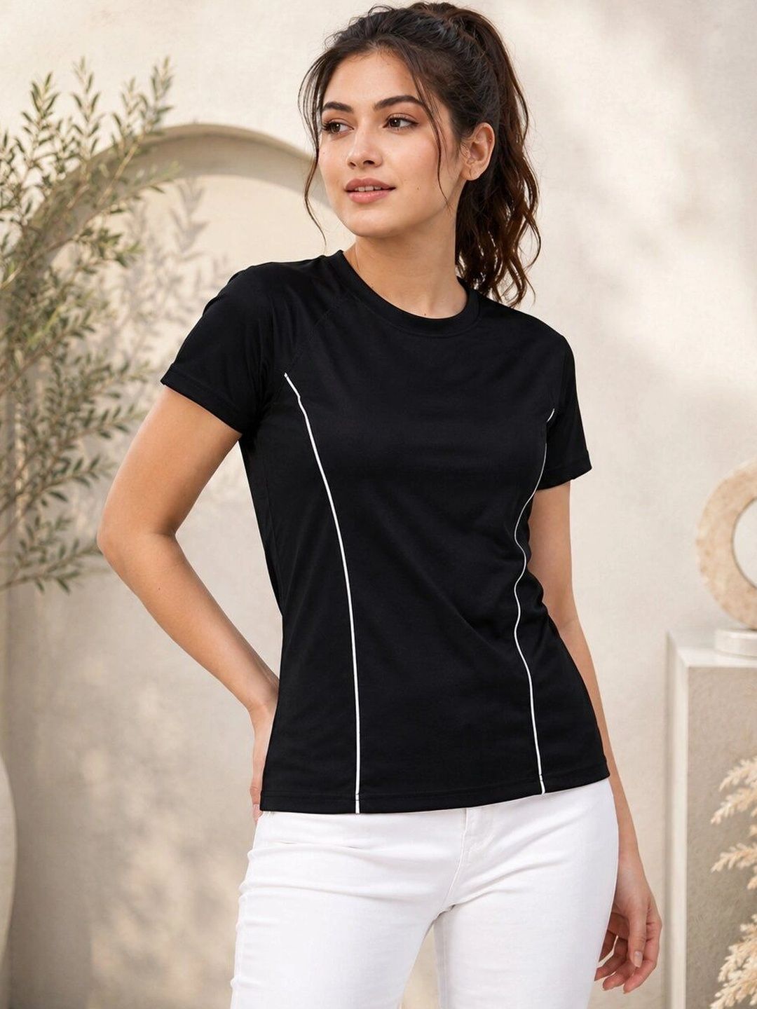 ZAVOOX Women Colourblocked T-shirt-picture-38