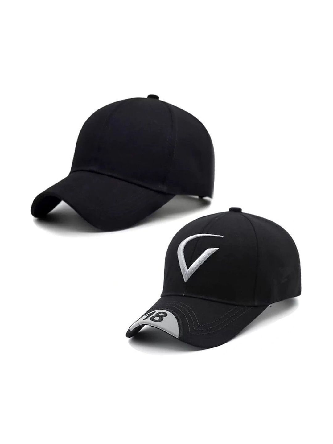 KLIZEN Unisex Set Of 2 Embroidered Cotton Baseball Caps-picture-19