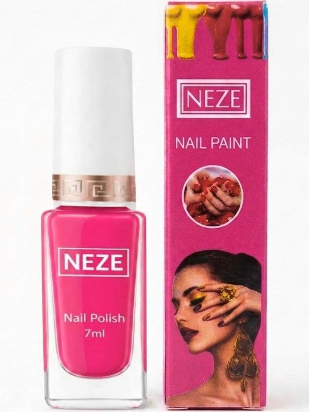 Neze Long Lasting & Chip Resistant Nail Polish - 7 ml - Pink-picture-10