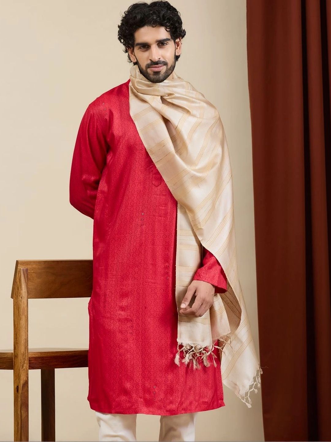Fabindia Men Striped Stole-picture-23