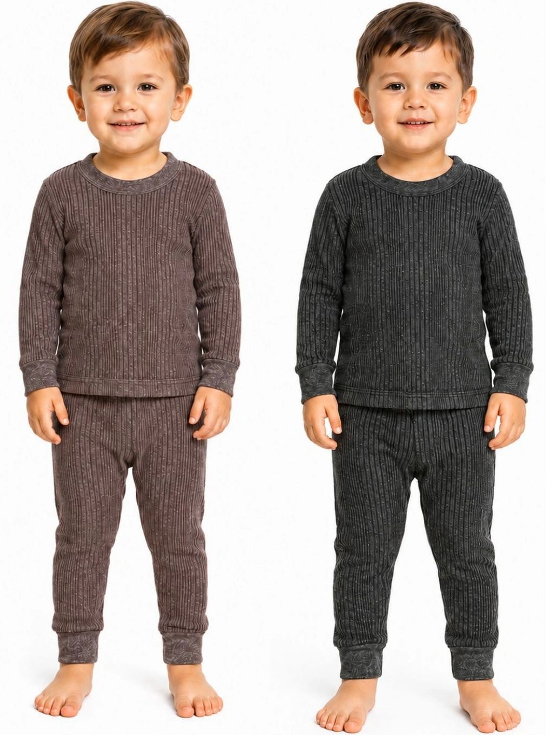DA ANUSHI Set of 2 Cotton Round Neck Thermal Set-picture-48