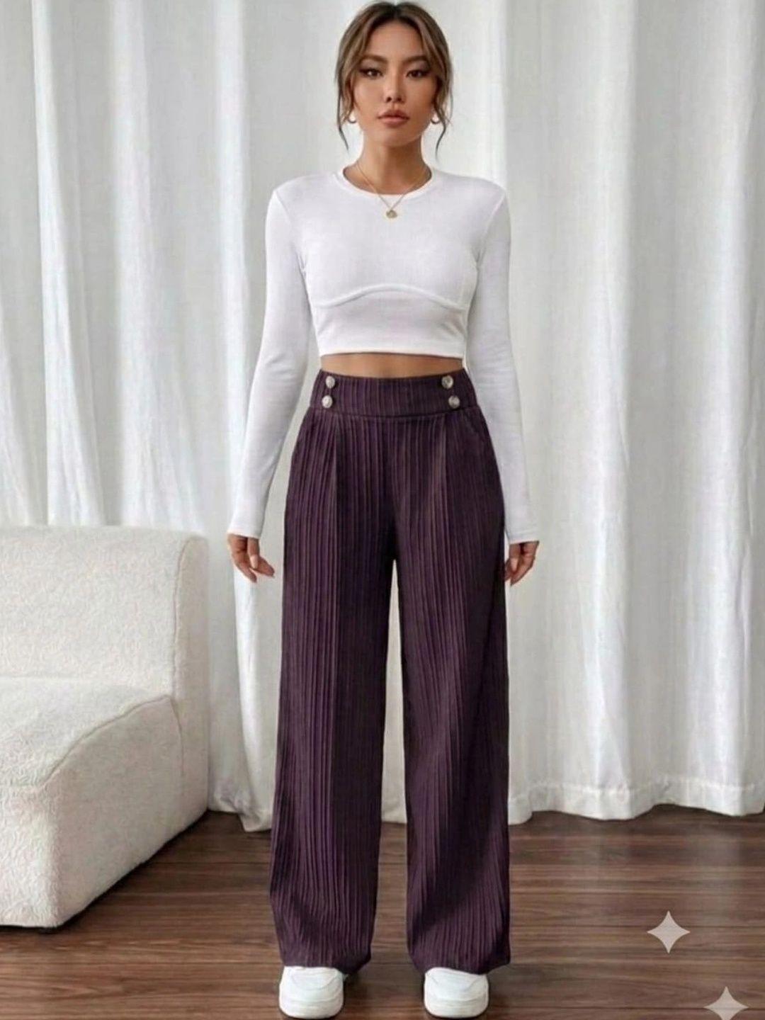 XONIQUE FASHION QUE Women Knitted Palazzos-picture-13