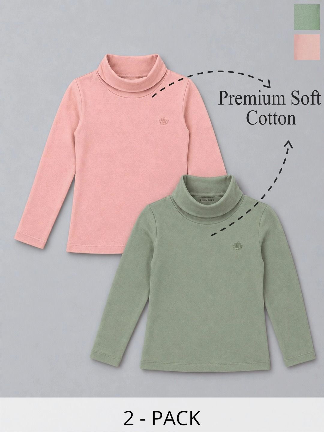 PLUM TREE Girls 2 Turtle Neck T-shirt-picture-17