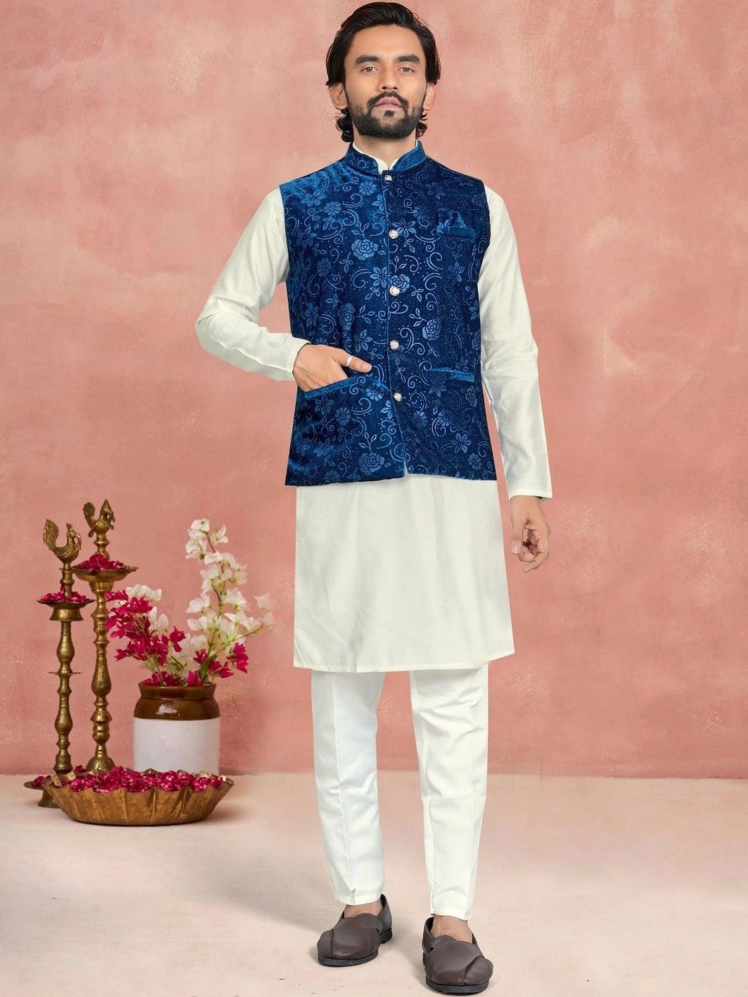 Leipzig Fashion Men Regular Kurta with Trousers-picture-47
