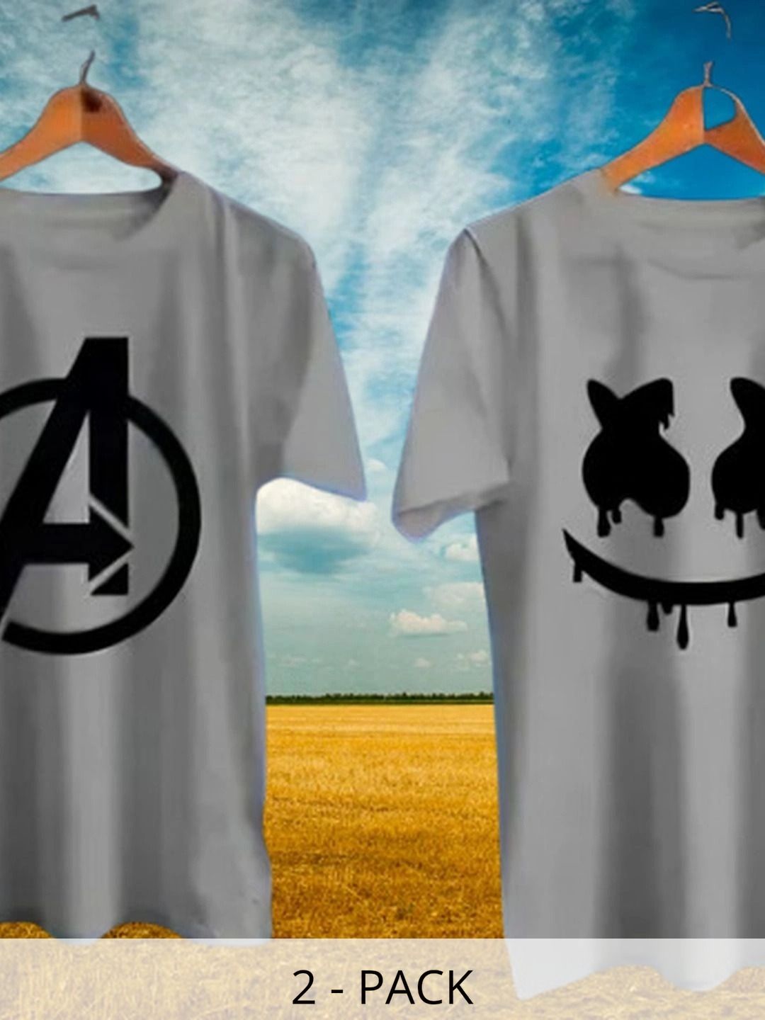 WIKE DENIMS Men 2 Avengers Printed T-shirt-picture-41